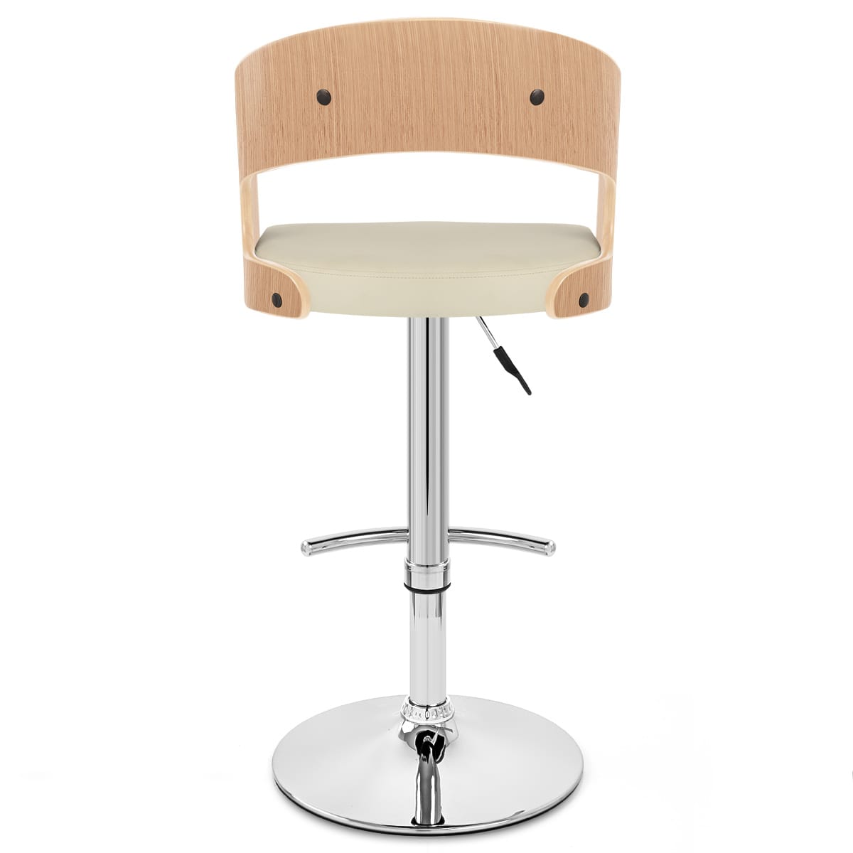 Eve Oak Bar Stool Cream