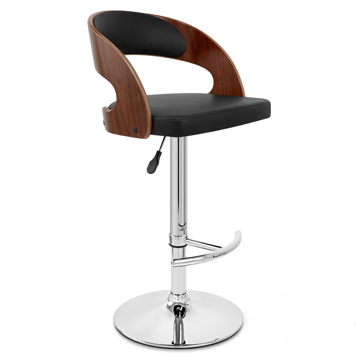 Eve Wooden Bar Stool Black
