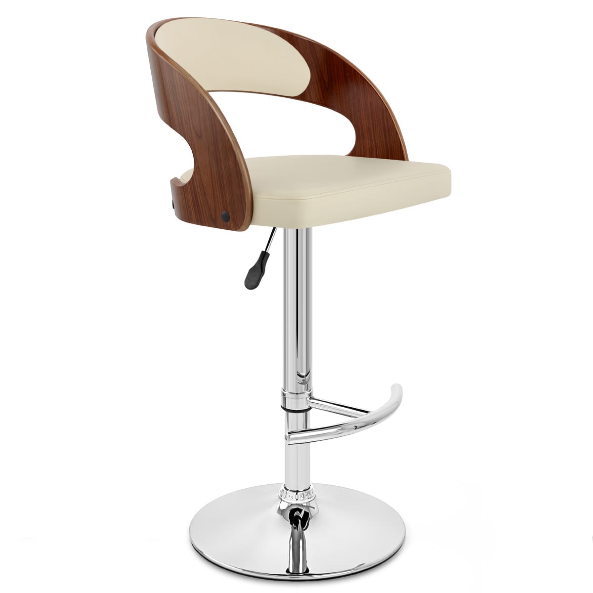 Eve Wooden Bar Stool Cream