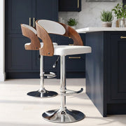 Eve Wooden Bar Stool White