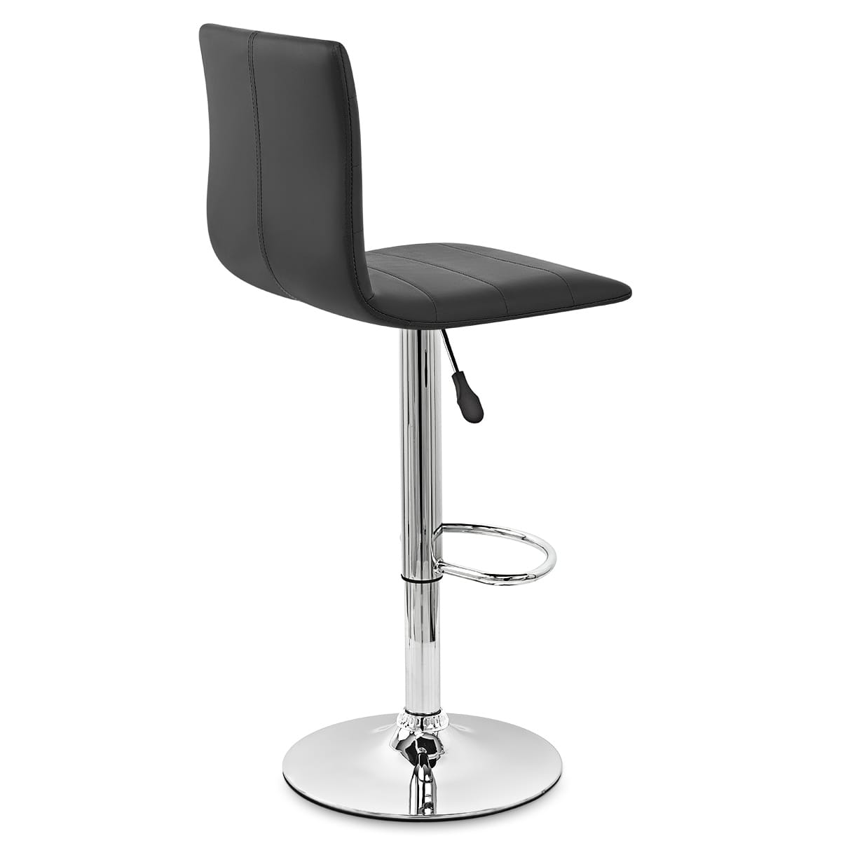 Fabio Real Leather Stool Black
