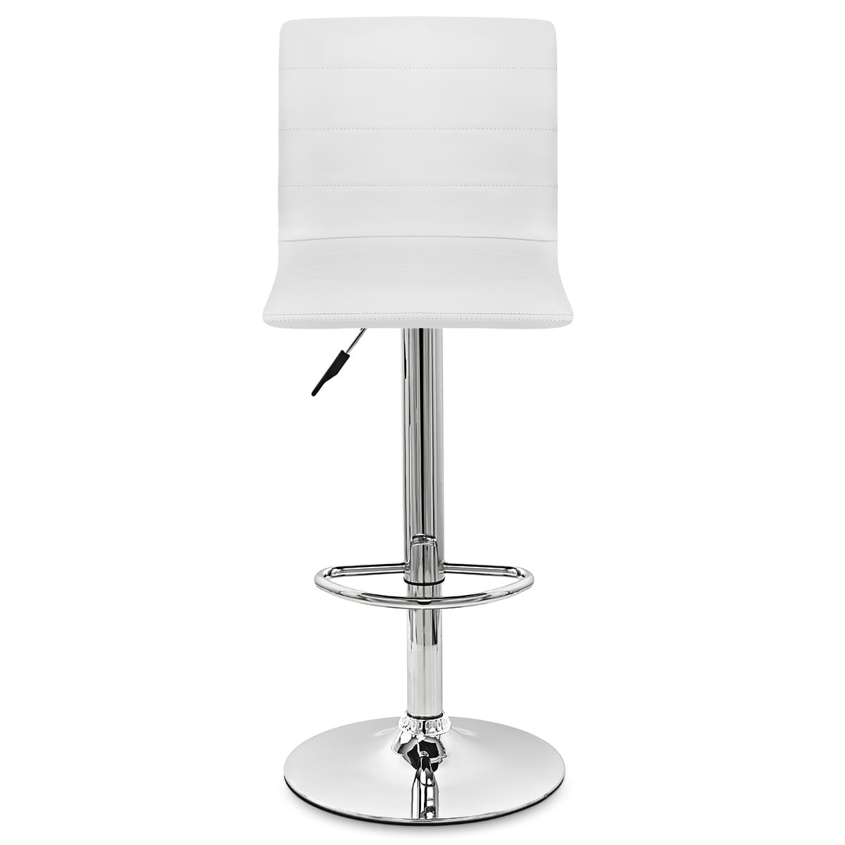 Fabio Real Leather Stool White