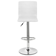 Fabio Real Leather Stool White