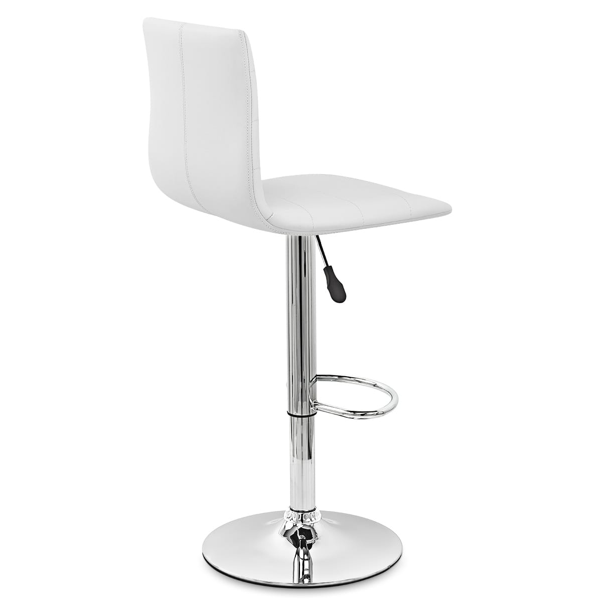 Fabio Real Leather Stool White