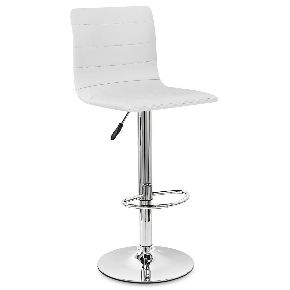 Fabio Real Leather Stool White