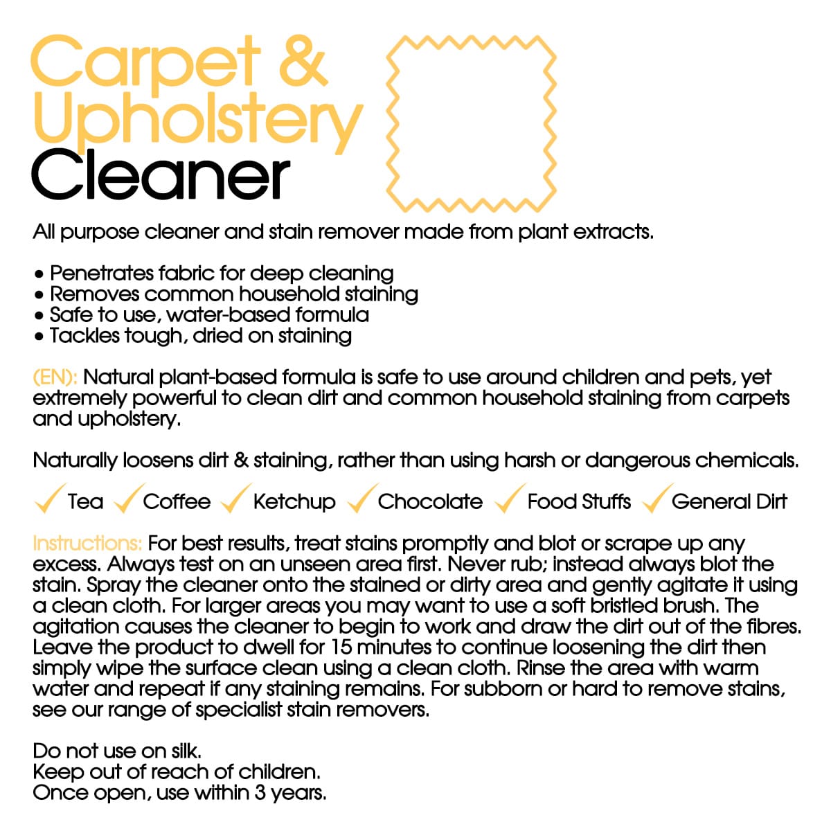 Fabric Upholstery Cleaner - 500ml