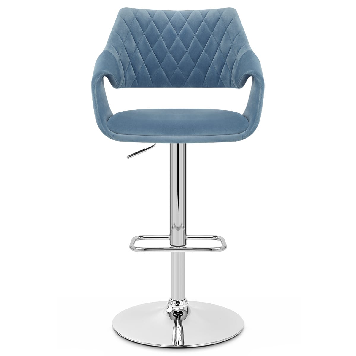 Fairfield Bar Stool Blue Velvet