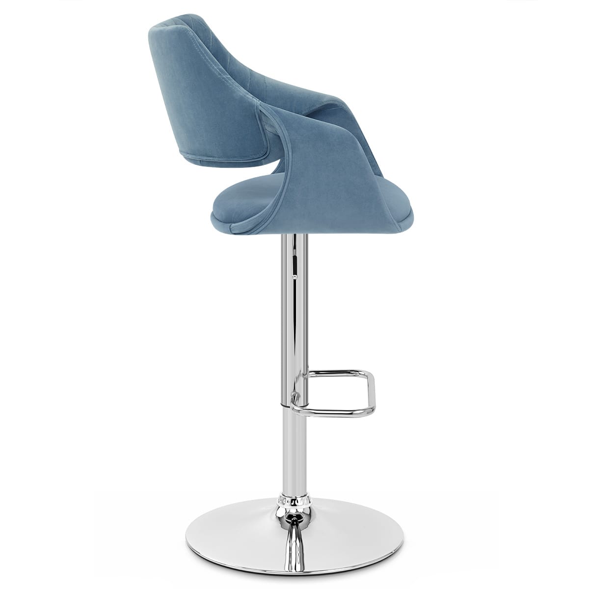 Fairfield Bar Stool Blue Velvet