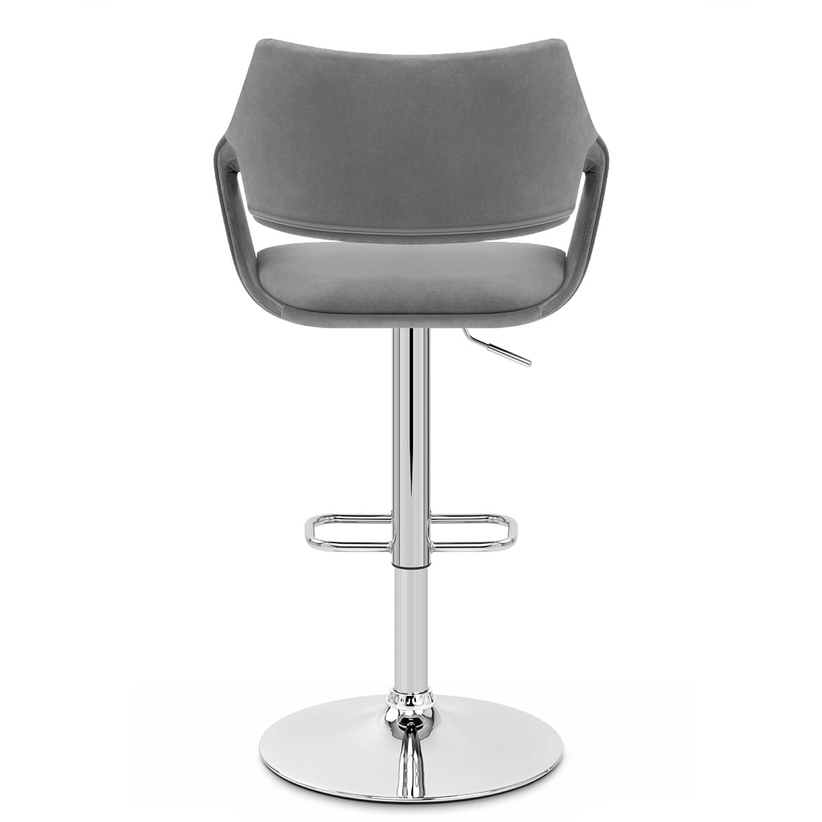 Fairfield Bar Stool Grey Velvet