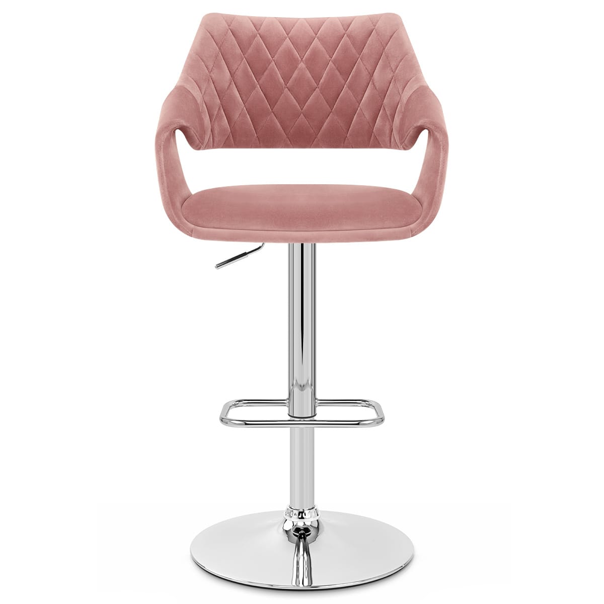 Fairfield Bar Stool Pink Velvet