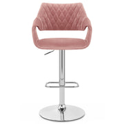 Fairfield Bar Stool Pink Velvet