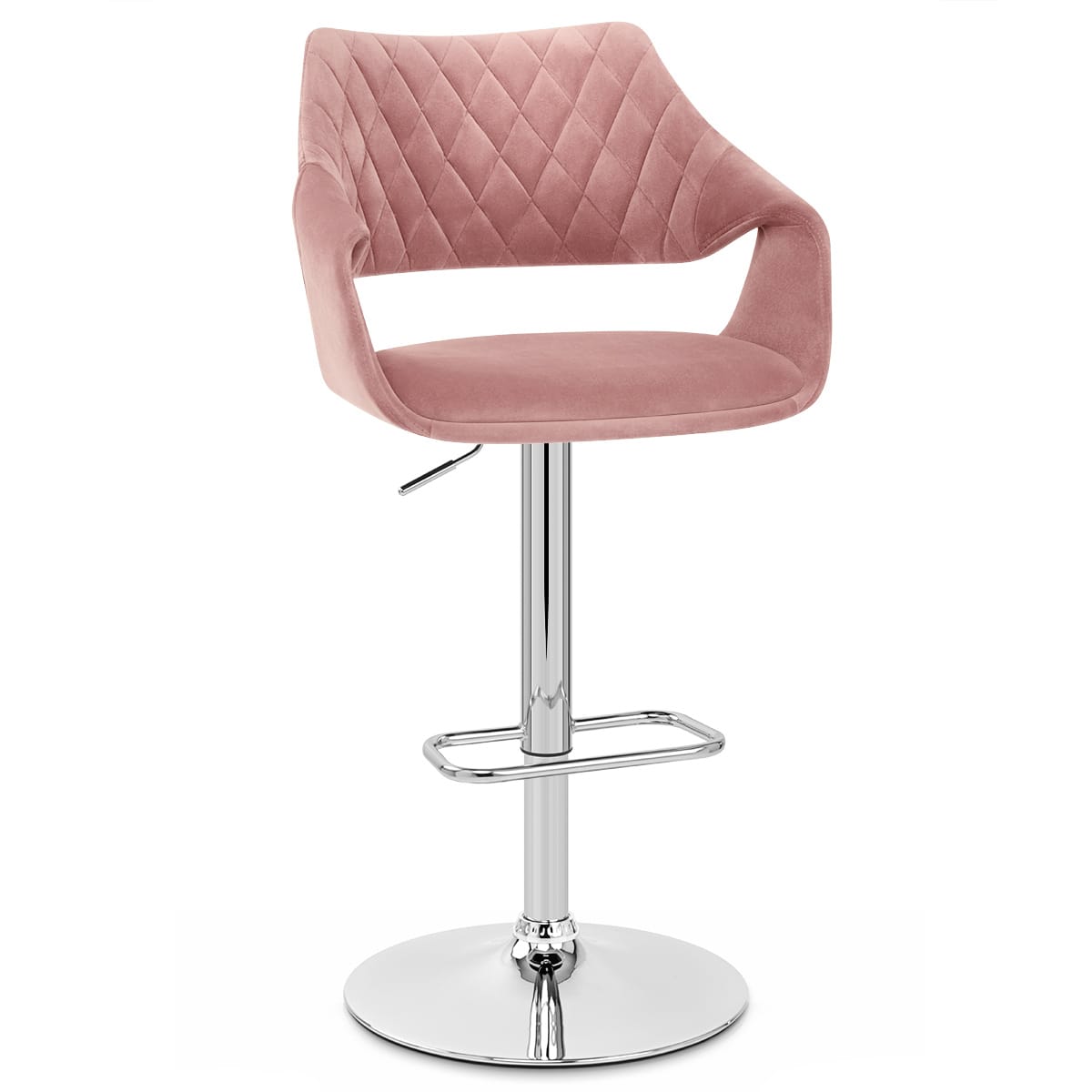Fairfield Bar Stool Pink Velvet