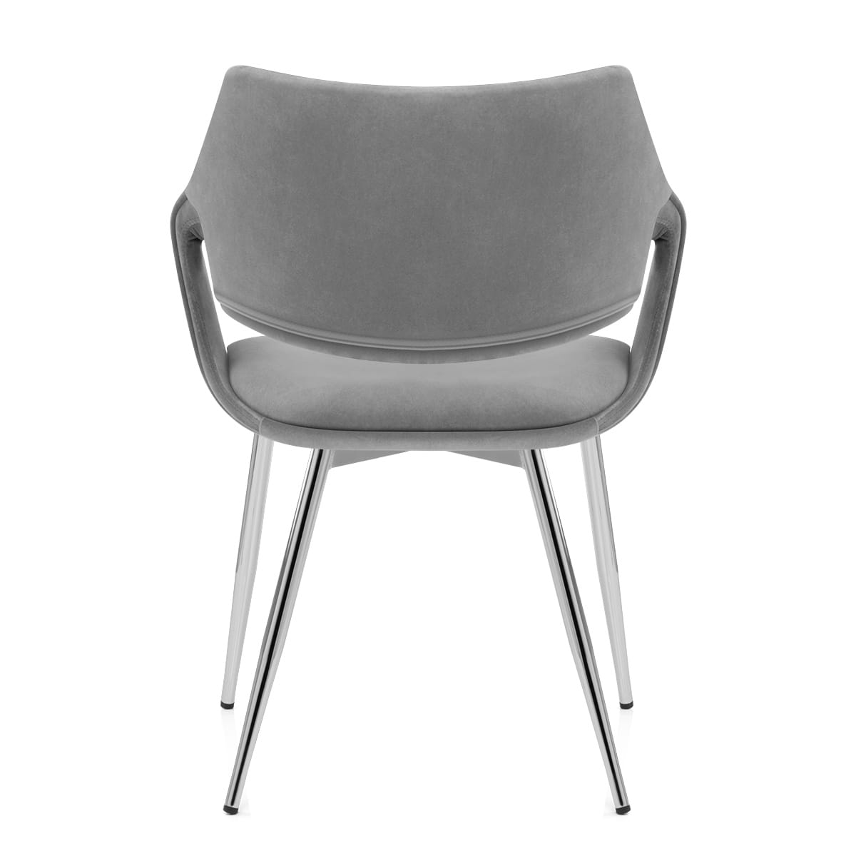Fairfield Chrome Chair Grey Velvet