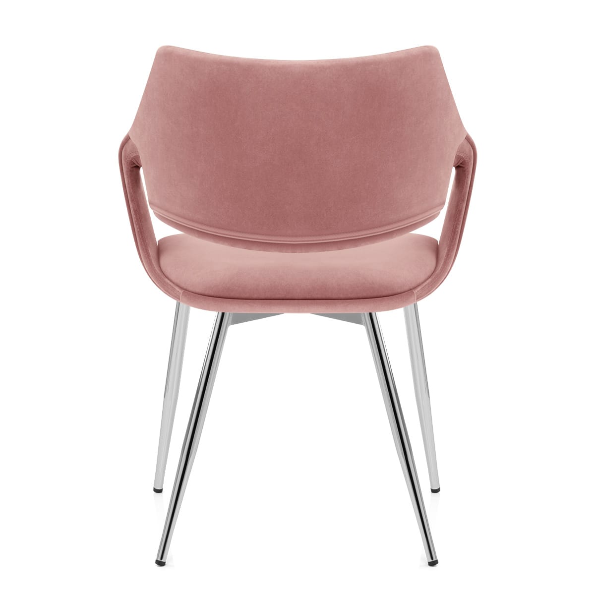 Fairfield Chrome Chair Pink Velvet