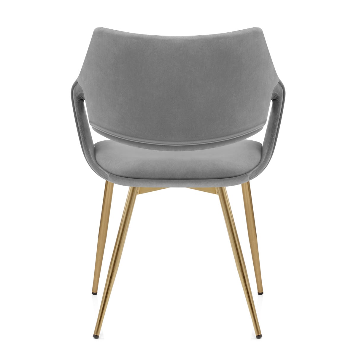 Fairfield Gold Chair Grey Velvet