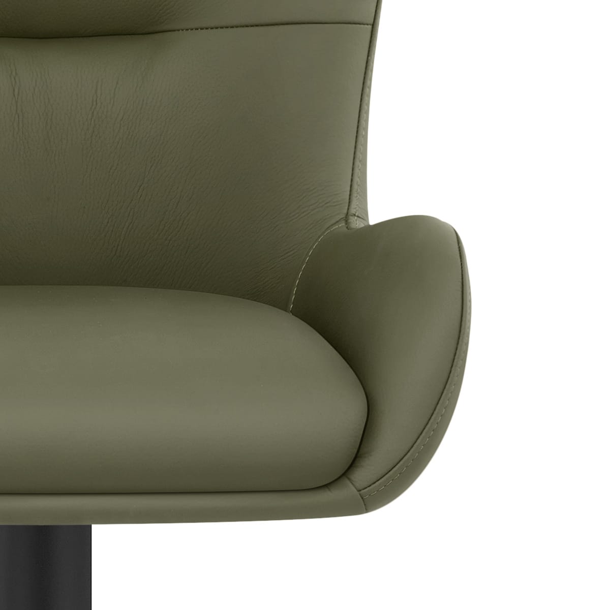 Faraday Bar Stool Green Real Leather