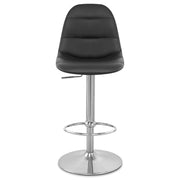 Ferrero Brushed Steel Bar Stool Black