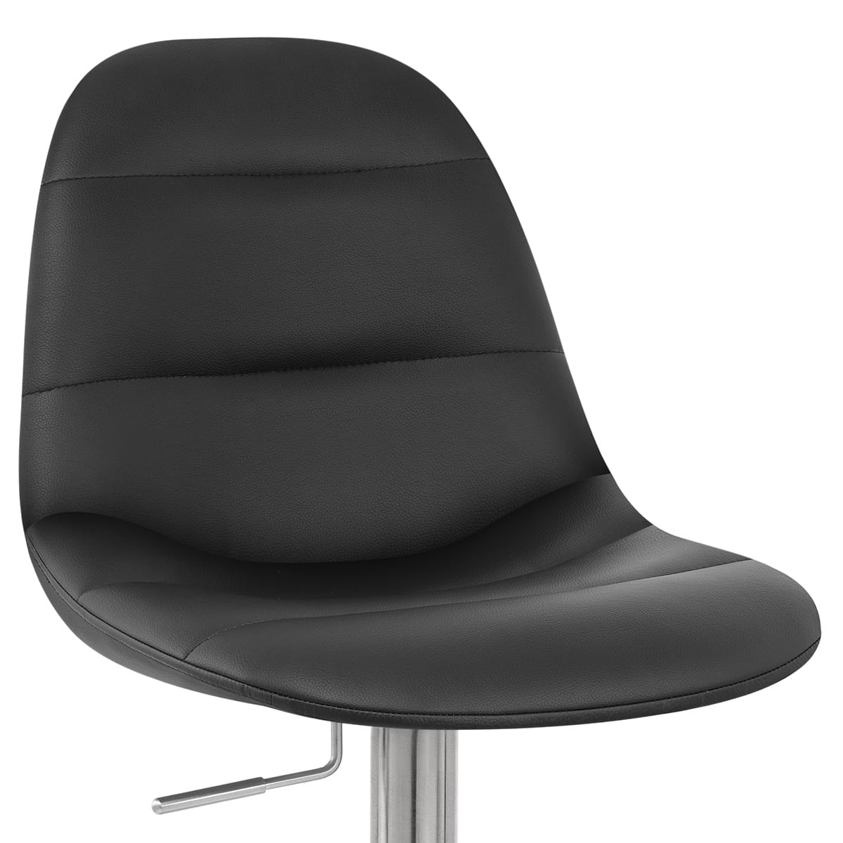Ferrero Brushed Steel Bar Stool Black
