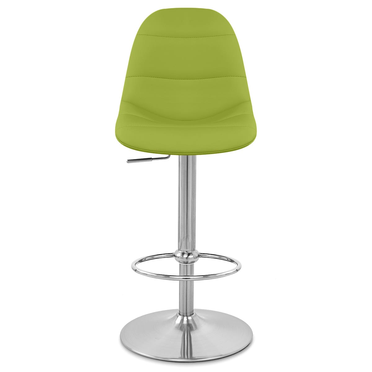 Ferrero Brushed Steel Bar Stool Green