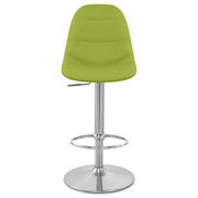 Ferrero Brushed Steel Bar Stool Green