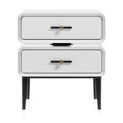 Florence Bedside Table White