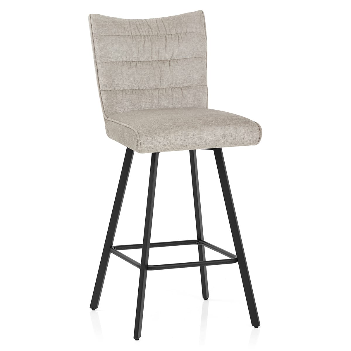 Forte Bar Stool Beige Fabric