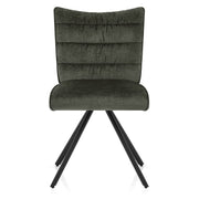 Forte Dining Chair Green Fabric