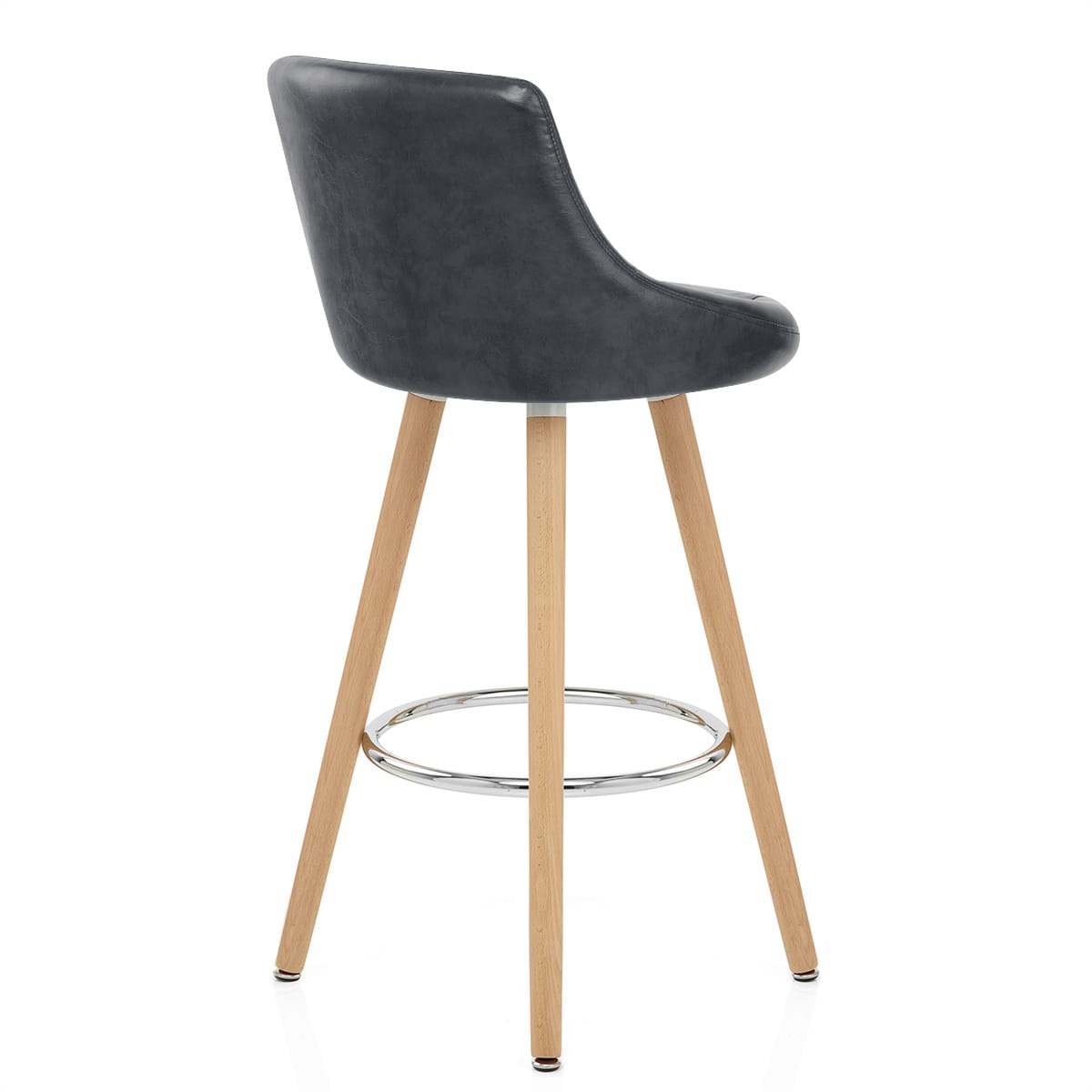 Fuse Wooden Stool Antique Midnight Blue