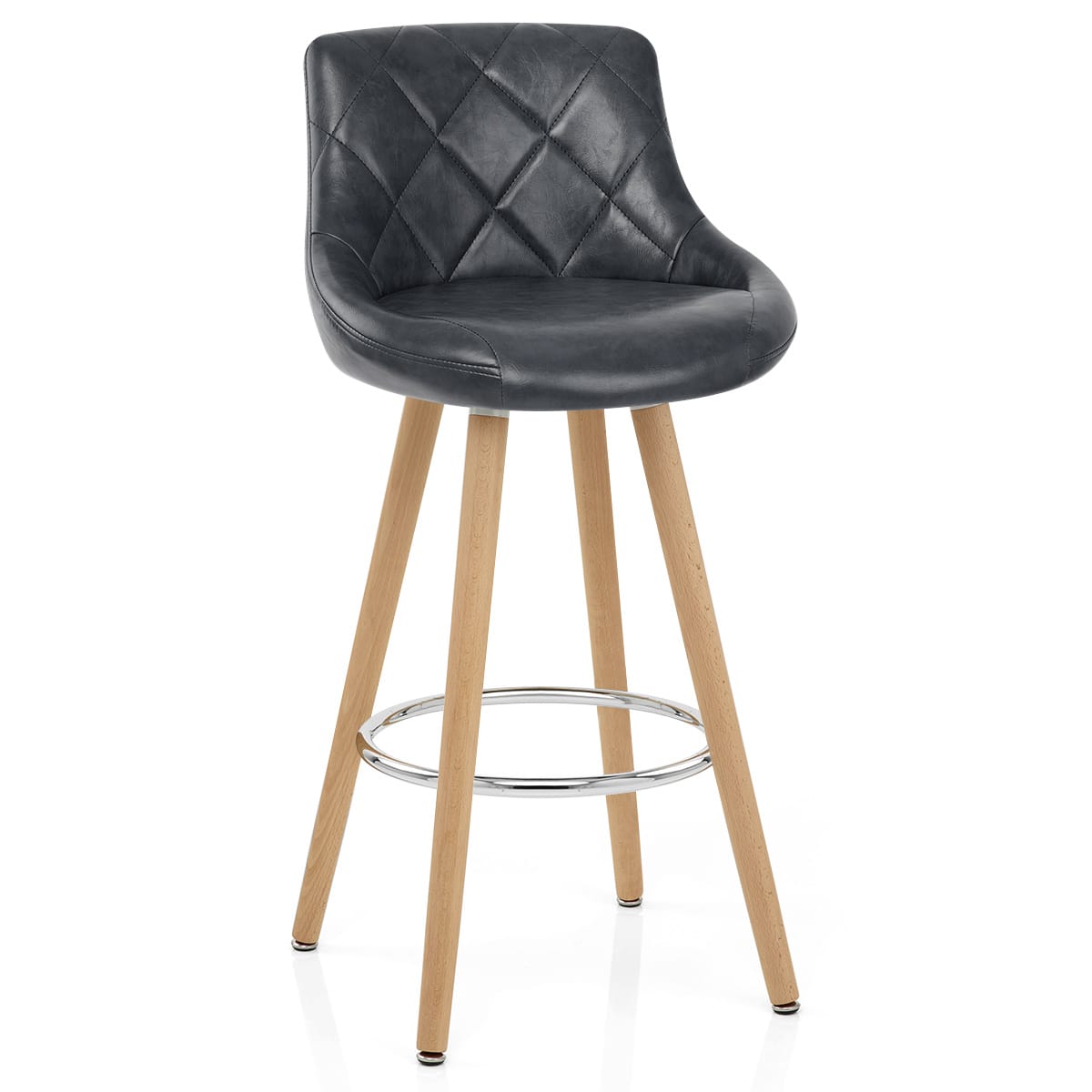 Fuse Wooden Stool Antique Midnight Blue
