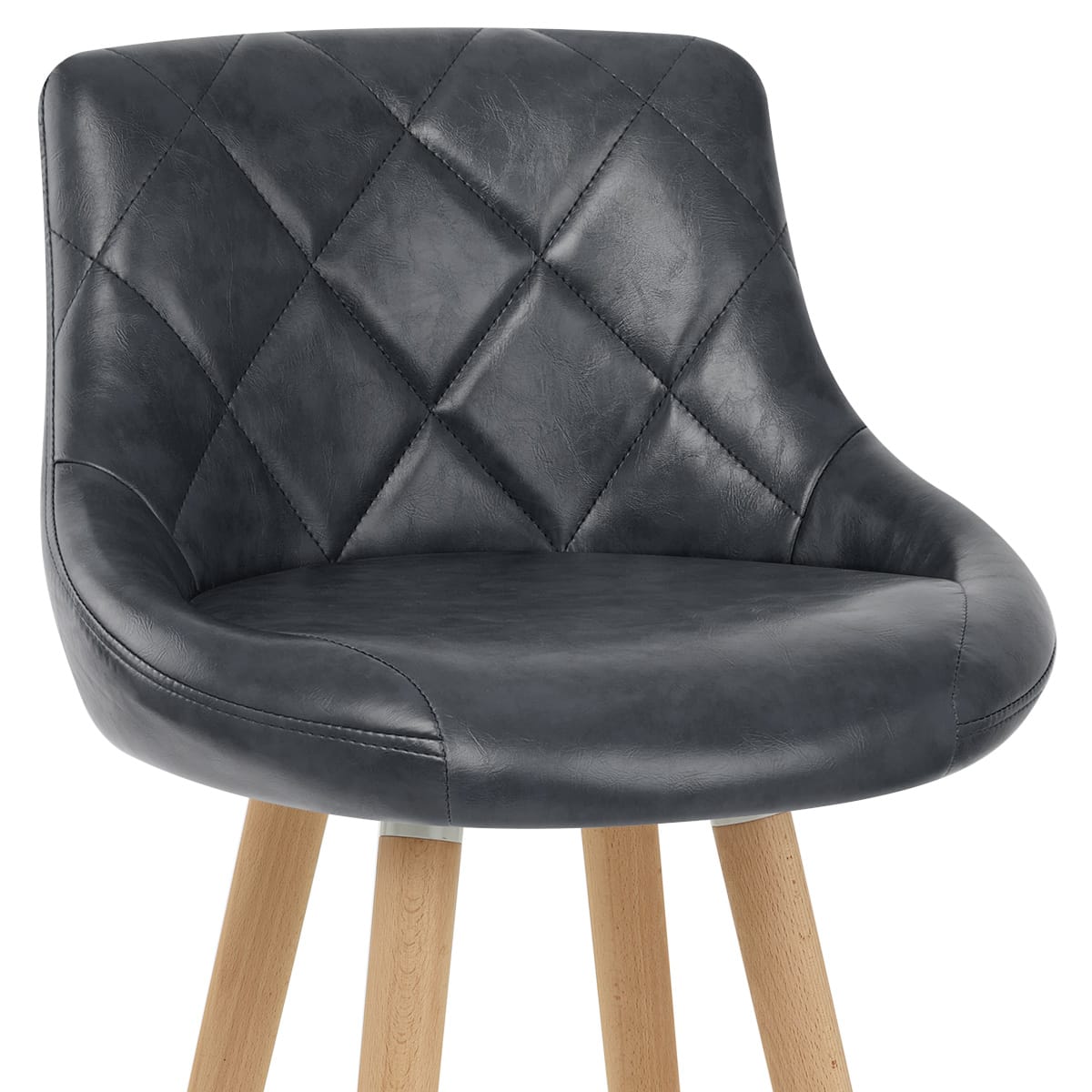 Fuse Wooden Stool Antique Midnight Blue