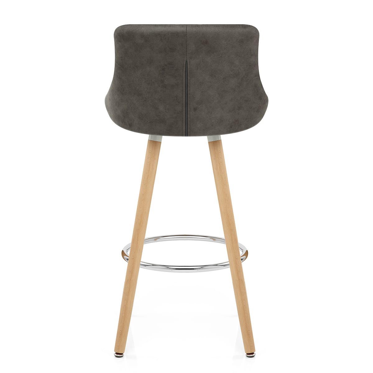 Fuse Wooden Stool Charcoal