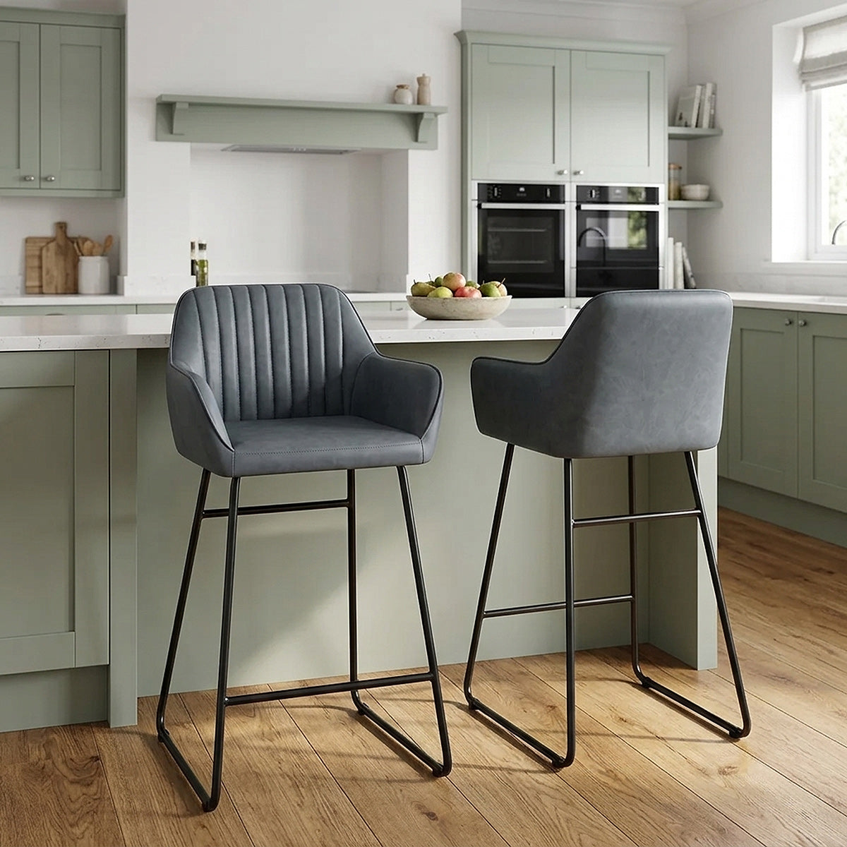 Gabrielle Bar Stool Antique Blue