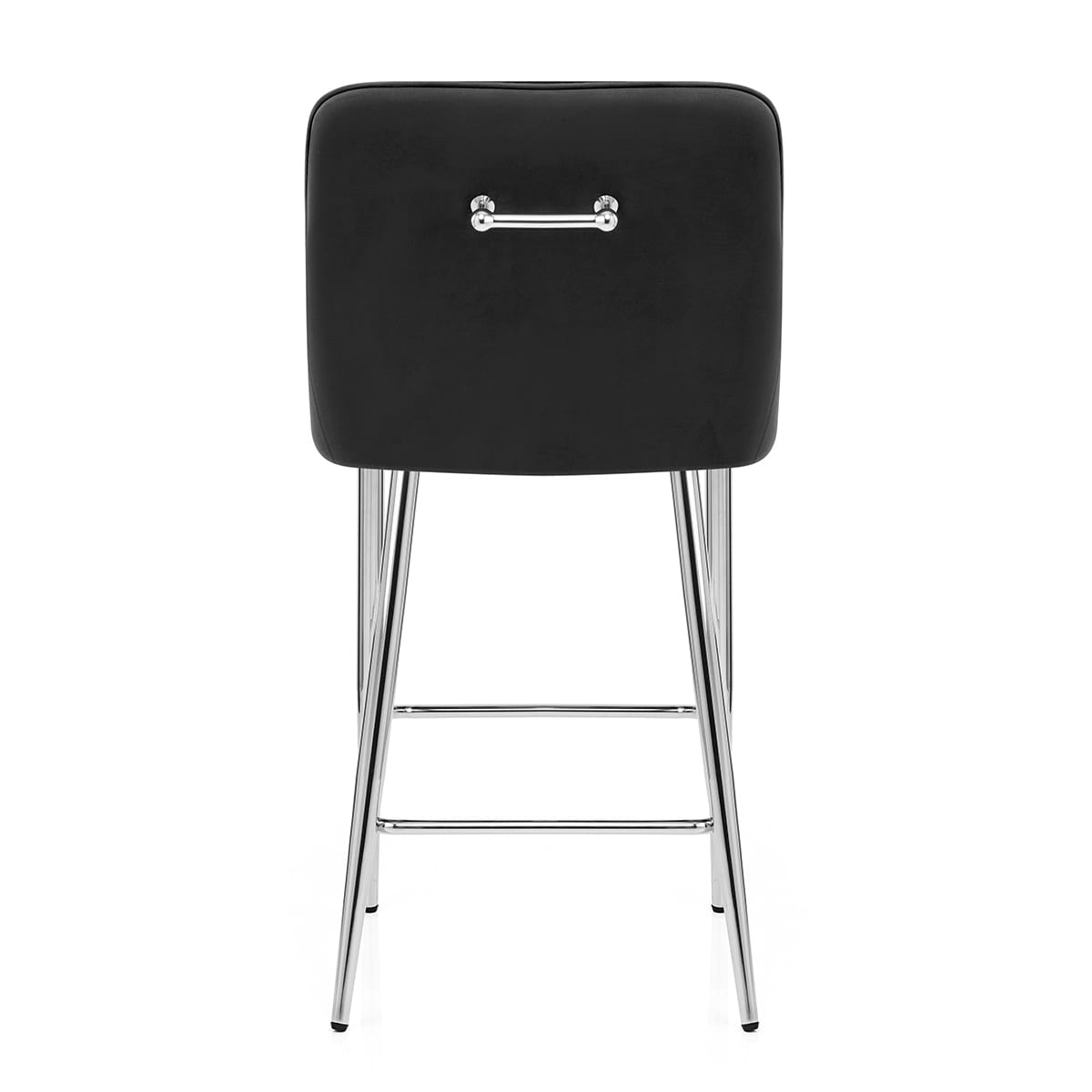 Genoa Bar Stool Black Velvet