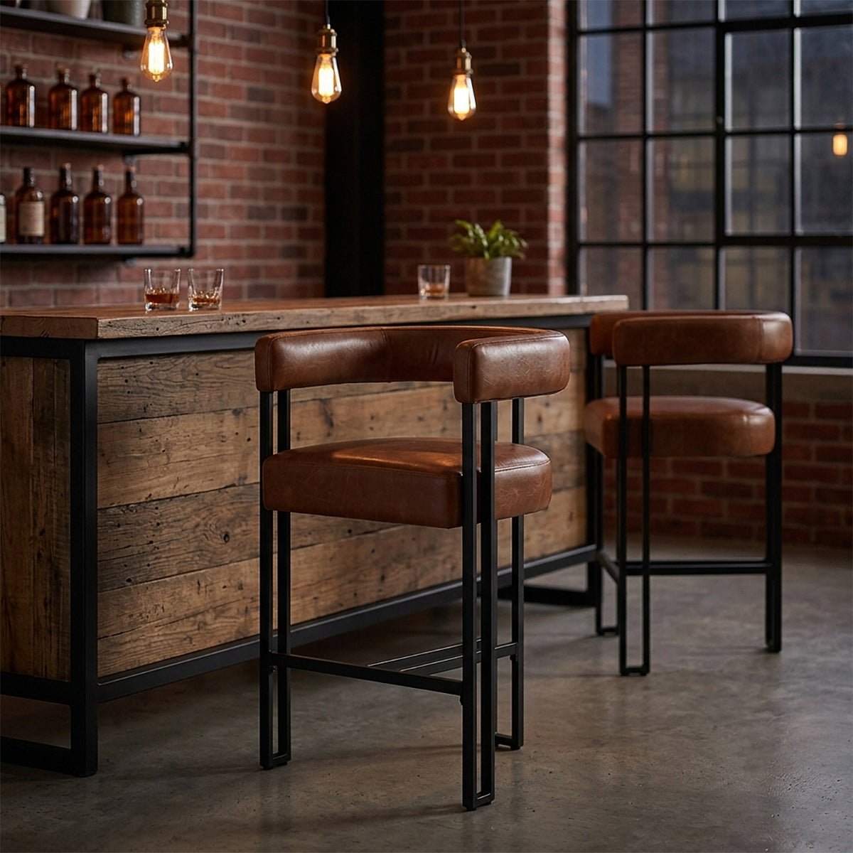 Gigi Bar Stool Antique Brown