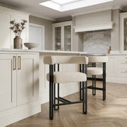 Gigi Bar Stool Cream Fabric