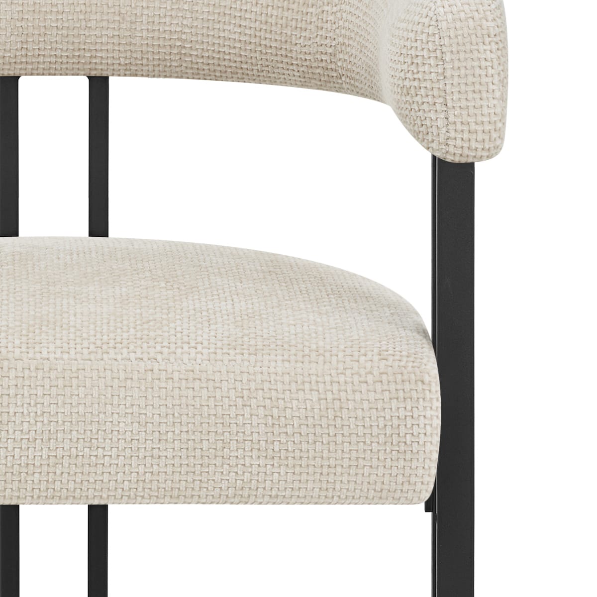 Gigi Bar Stool Cream Fabric