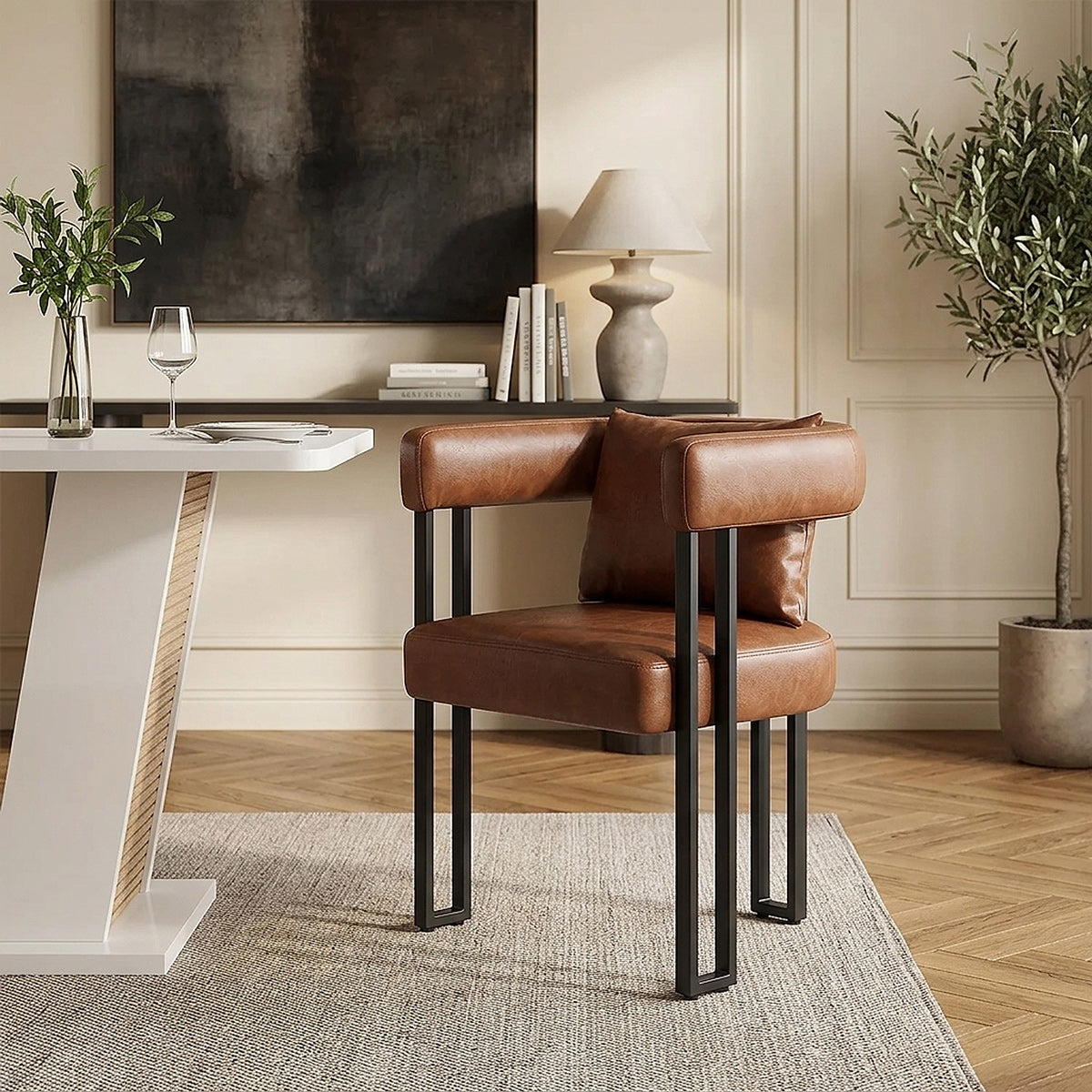 Gigi Chair & Cushion Antique Brown