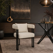 Gigi Chair & Cushion Cream Fabric