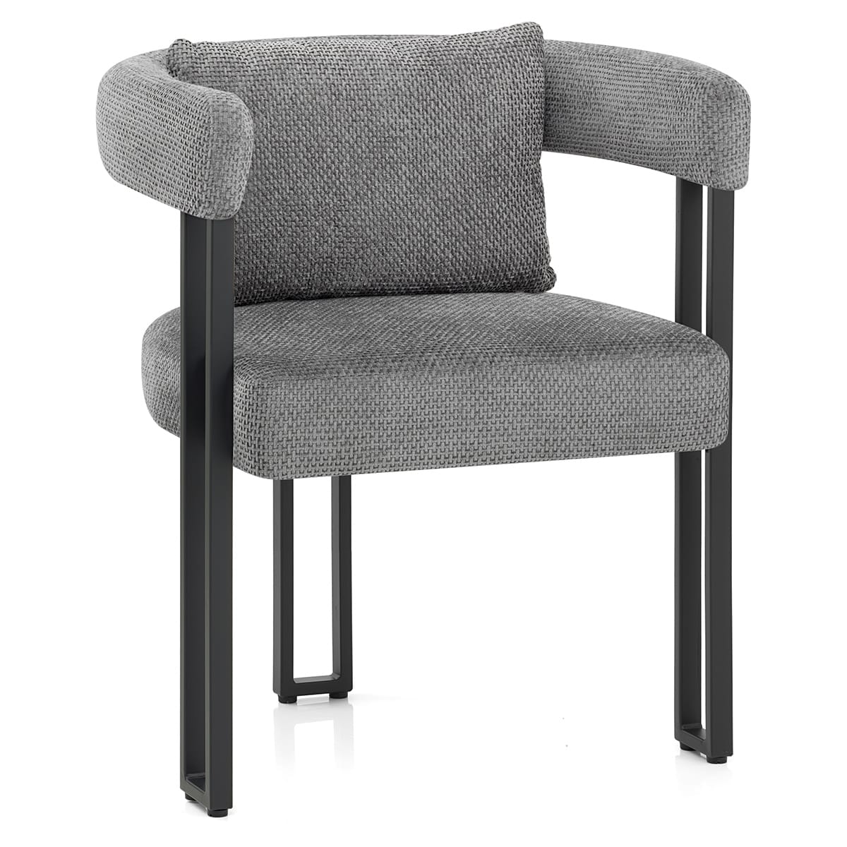 Gigi Chair & Cushion Grey Fabric
