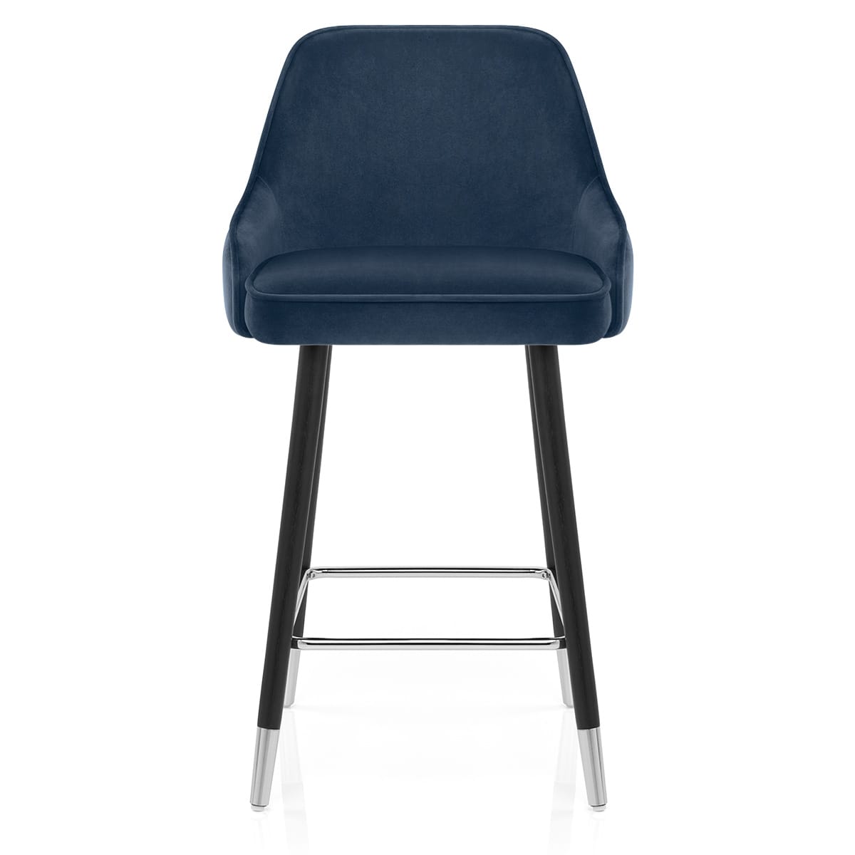 Glam Bar Stool Blue Velvet