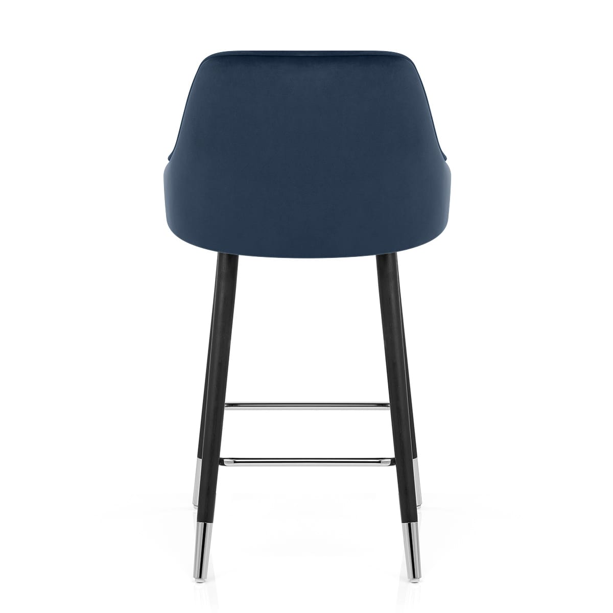 Glam Bar Stool Blue Velvet
