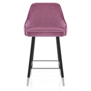 Glam Bar Stool Purple Velvet
