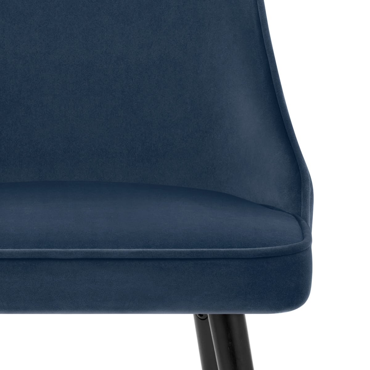 Glam Dining Chair Blue Velvet