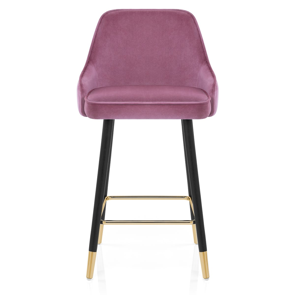 Glam Stool Gold & Purple Velvet