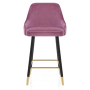 Glam Stool Gold & Purple Velvet