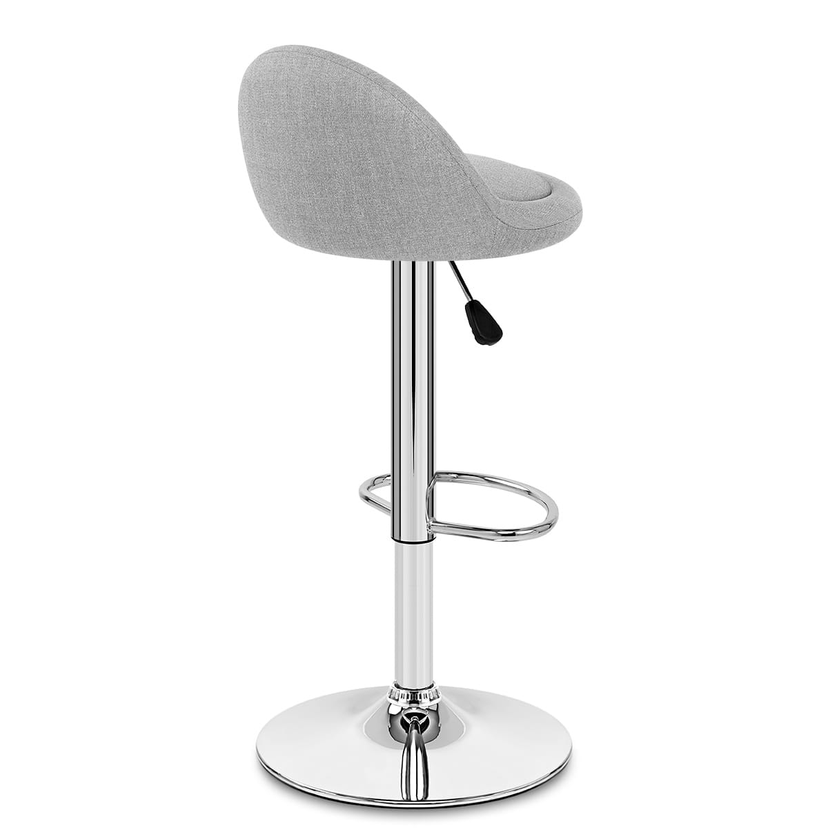 Glee Bar Stool Grey Fabric
