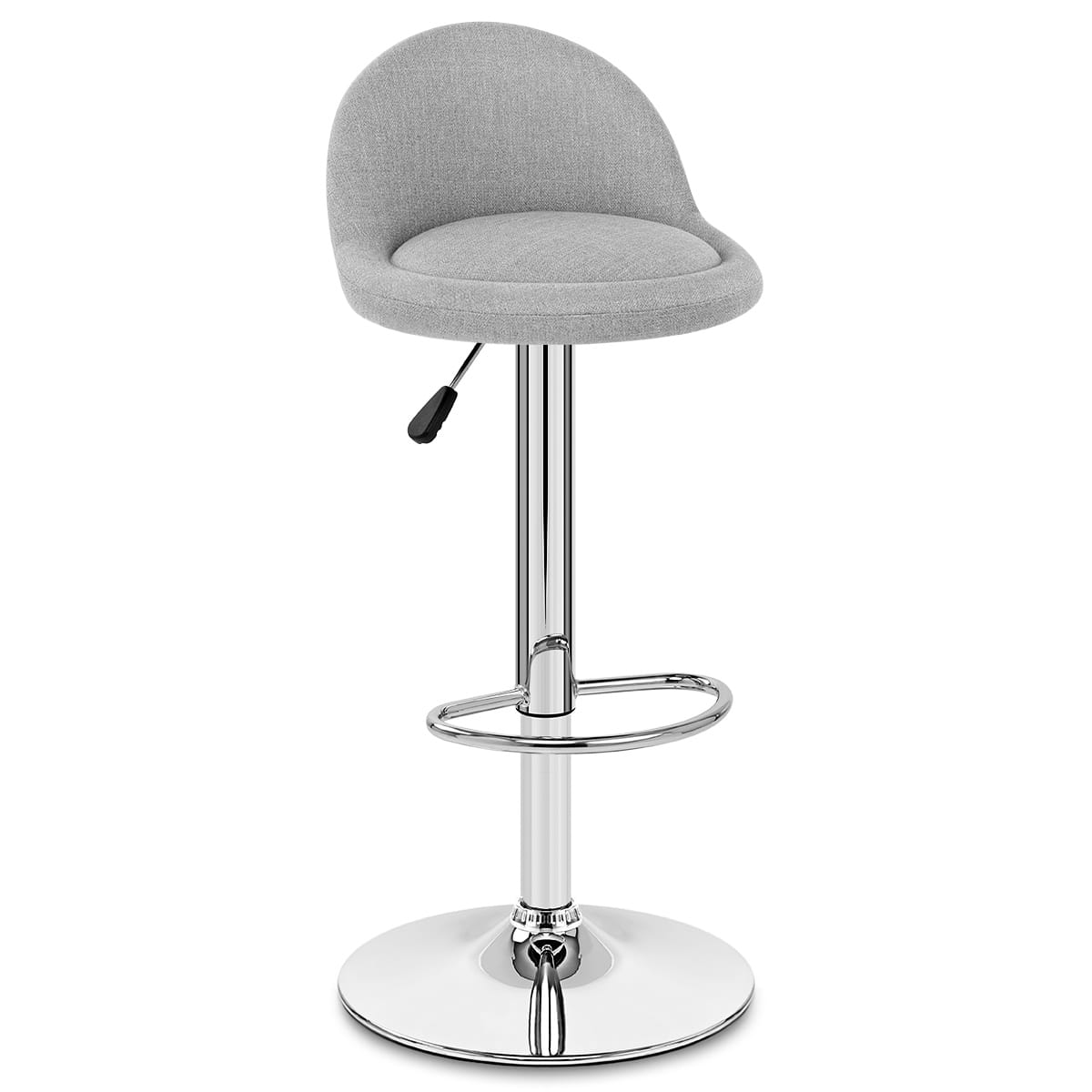 Glee Bar Stool Grey Fabric