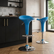 Gloss Coco Bar Stool Blue