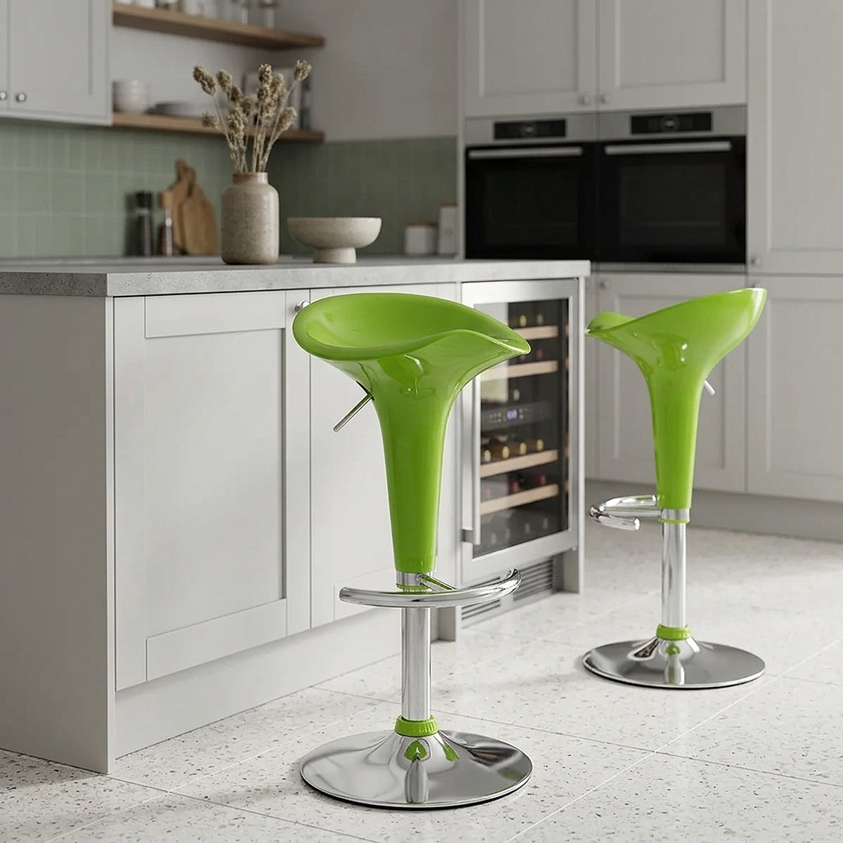 Gloss Coco Bar Stool Green