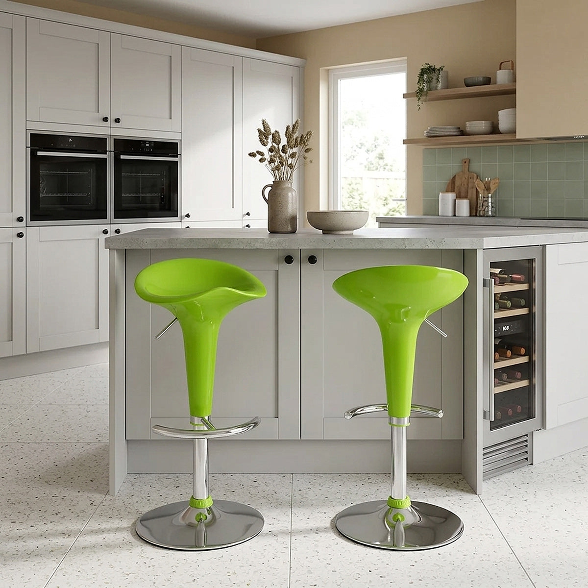 Gloss Coco Bar Stool Green